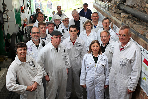 The team of volunteers at Crofton Beam Engines